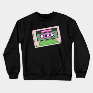 Casette Neil young Crewneck Sweatshirt